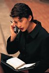 Woman on phone